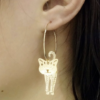 Earrings - 3D Cats - Image 2