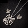 Necklace/Earring set - Plant Cat