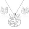 Necklace/Earring set - Plant Cat - Image 4