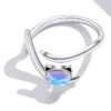 Sterling Silver Ring - Moonstone Cat - Image 4