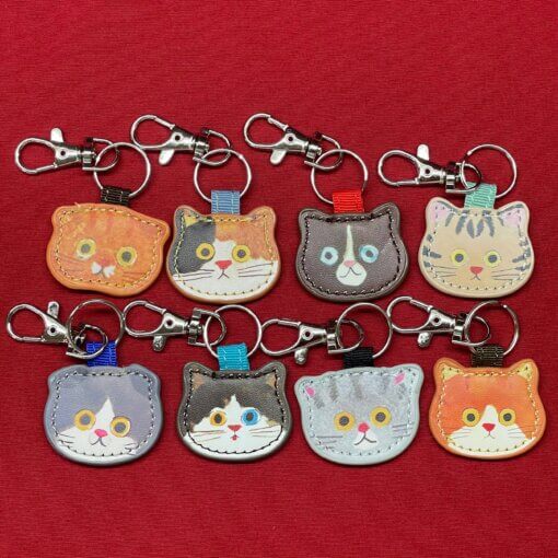 Cat Face Keychain
