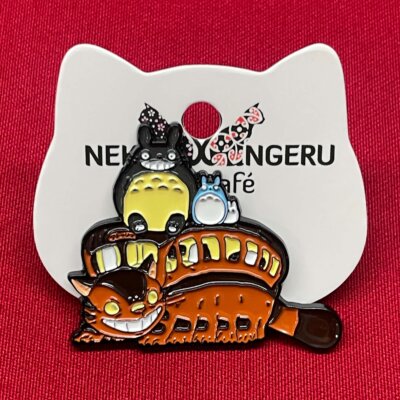 Pin Badge - Cat Bus & Totoro